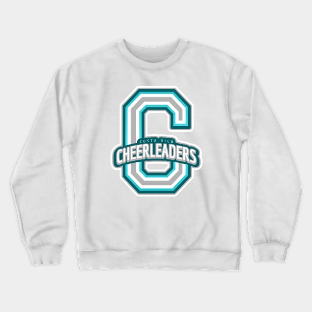 Costa Rica Cheerleader Crewneck Sweatshirt by Tip Top Tee's